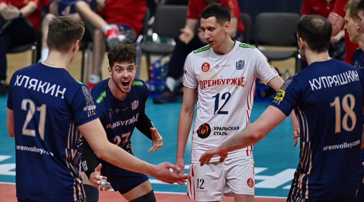 В 24 туре Суперлиги оренбургские волейболисты навязали борьбу лидеру Чемпионата.
